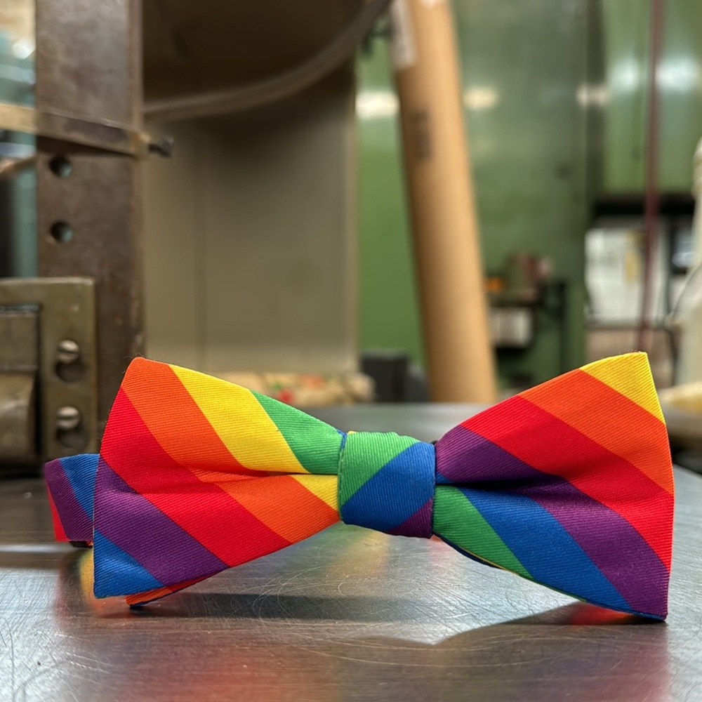 Rainbow Bow Tie